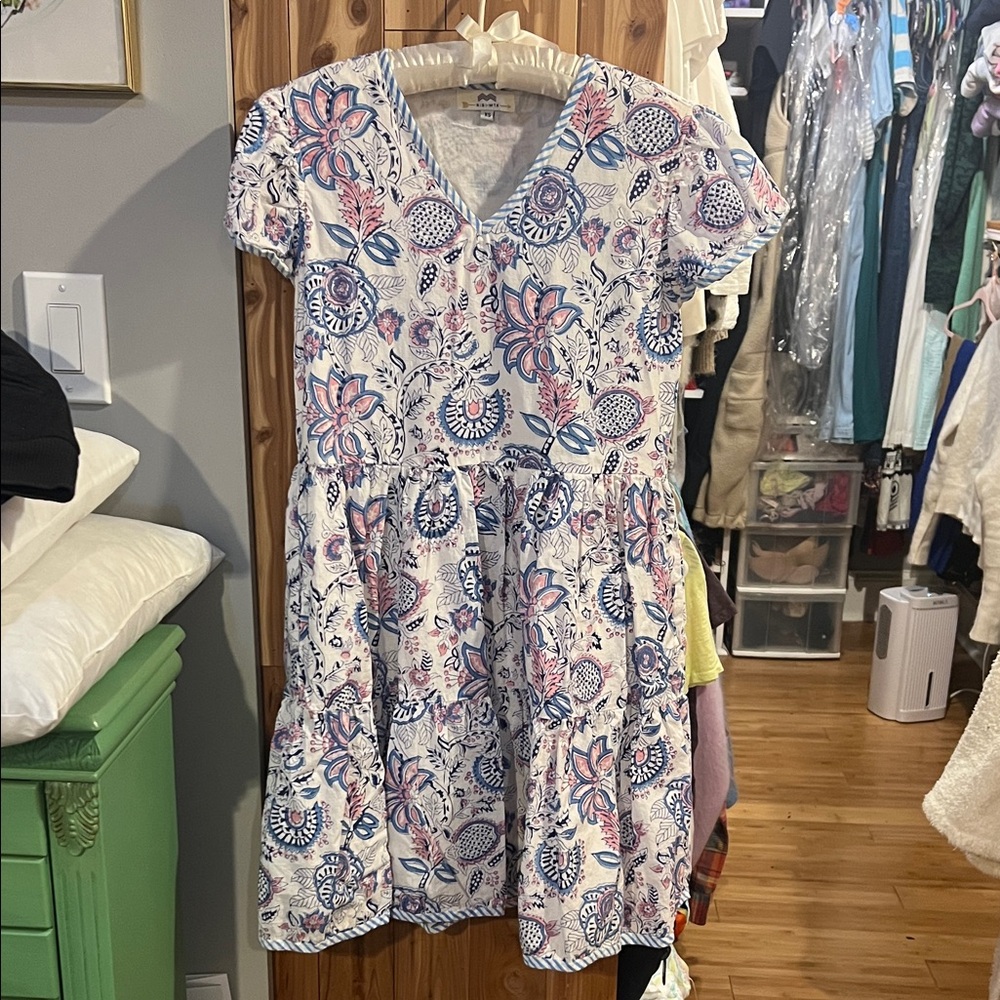 NIBI-MTK Chic Floral V-Neck Mini Dress